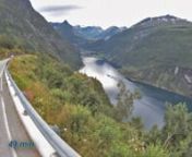 Biking the approx. 13 km from the Geiangerfjord (sea level) to the rest area at the Grandesätre (620 m.a.s.l.) and back again.nnThe route is called Örnevegen (