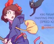 20x speed-up painting process of Kiki in Little Witch Academia crossover fan art.nOriginal time: 1h 30mnnYou can support me and get access for high-res files, full video processes, PSDs, tutorials and more here: https://www.patreon.com/Kuvshinov_IlyannSoftware: CLIP STUDIO PAINT and Adobe Photoshop CS6nnKyle&#39;s Watercolor Brushes I used in this video available here: https://gumroad.com/l/rMGQhnnMusic: Neon Indian - Polish GirlnnYouTube link: https://youtu.be/CFLaIs_Tyfg