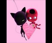 Quick valentine&#39;s day animation of two characters from the show Miraculous Ladybug.