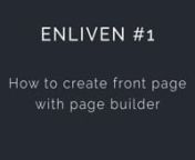 The Enliven is a wordpress template for magazine, newspaper or your personal blog. It has modern design and clean coded. Builded on most popular html-css framework Bootstrap. Template can implement for all purpose of companies and freelancers. As always responsive and retina ready.nnAegis Page builder: Help you build your site quickly and smarty with Drag &amp; Drop action.nnWebsite:nhttp://colourstheme.com/themes/enlive...nnnQuick guide:nn1. Create a new pagenn2. Select template as