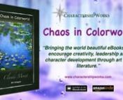 Chaos in Colorworld is an imaginative storybook written by a child and illustrated by master artist, Claude Monet (1840-1926).The smooth dynamics in Colorworld are interrupted when a community member, Rudy Raindrop, uses his abilities for the wrong reasons.As the members of Colorworld struggle to find a solution, Rudy Raindrop reconciles how to best use his talents for the good of all. The beauty of this story will engage the reader to consider critical lessons of creativity, leadership and