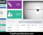 Trade Fusion Review - Trade Fusion One Click Automated Trading System tradefusion.co Reviewnwww.tradefusionreviews.com/nnnTrade Fusion Evaluation Trade Fusion By Timothy Marcus.nTrade Fusion Review 2016 Learn the truths concerning Trade Fusion.nin this Trade Fusion testimonial! So Specifically what is Trade Fusion Software about?? Does Trade Fusion Really Function?nTo discover answers to these worries proceed reading my comprehensive and also genuine Trade Fusion.nReview ...nTrade Fusion Descrip
