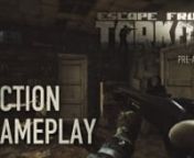 This is an action video footage recorded via replay system on pre-alpha build of EFT.nnWatch Announcement Trailer - https://www.youtube.com/watch?v=IPlnH...nnEscape from Tarkov is a new hardcore narrative MMO mix of FPS/TPS and RPG genres. nnProtagonist finds himself in modern Russian the city sunk into anarchy: only the fittest will solve the mysteries of Tarkov and get out alive. Combat simulator in dangerous &amp; hazardous environments uses multitude of system modules for full gameplay immer