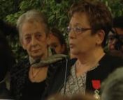 Cérémonie de la remise de la Légion d&#39;Honneur à Josette Mélinon et Blanche Chauveau, présidente et vice-présidente de l&#39;association