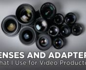 In this video we look at all the lenses and adapters I use to make videos! Make sure you also watch my 3 Lenses Under &#36;80 Video: https://www.youtube.com/watch?v=5cMfO...nnTHE LENSES - 0:53nnNikon 17-35mm F2.8: http://tinyurl.com/zqcwx8dnNikon 28-70mm F2.8: http://tinyurl.com/z597kyhnNikon 80-200mm F2.8: http://tinyurl.com/hpkxav6nRP Lens cine mod: http://rplens.comnNikon 100mm E F2.8: http://tinyurl.com/hay2h3rnNikon 55mm F1.2: http://tinyurl.com/zx9z5n4nNikon 35-70mm F3.5: http://tinyurl.com/z9