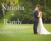 Natasha and Randy&#39;s wedding had some really special touches. Innisbrook really showed off the natural beauty of Florida. The ceremony space was full of natural, beautiful evening light, and traditional dancers kicked off the stunning reception festivities. We are so happy for Natasha and Randy, congratulations guys! nnSongs:nAfterthought by Rob FlemingnShades of You by Alissa BeyernnCoordination, Venue, Catering, and Cake: www.innisbrookgolfresort.comnPhotographer: www.andymartinphoto.comnVideog