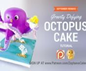 Take a look at this Octopus. It&#39;s a CAKE! Wondering how I made it? Here&#39;s a tutorial!nWatch and learn how to make cake structure, carve the perfectshape, cover with fondant, sculpt the details with modelling chocolate and much more.nnMy site:nhttp://www.OlgaZaytseva.comnnFACEBOOK https://Facebook.com/ZaytsevaCakeDesignernINSTAGRAM https://Instagram.com/ZaytsevaCakeDesignernPINTEREST https://Pinterest.com/ZaytsevaCakesnnCamera ~ I film all my videos on iPhone6 and edit on build in iMovie appnMu
