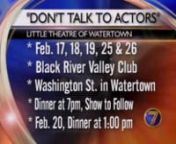 Morning InterviewDon't Talk to the Actors WWNY TV 7 - News, Weather and Sports for Watertown, NY Interviews from wwny