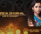 Shreya Ghoshal live in Concert Dallas August 28th 2016 AD from shreya ghoshal
