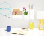 Meet Perch! Perch is a modular wall organizer, displayer, even gardener. Setup is a snap, and super strong magnets hold the containers firmly in place until you’re ready to rearrange. Simply mount the Perch Wally to your wall with the included Command strips or screws, and attach the Perch containers of your choice. Fill your perch containers with school or office supplies, succulents, kitchen utensils, makeup, gadgets, tools, and more. Organize your home office, bathroom, kitchen, studio, and