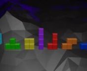 Eine Visualisierung des Tetris-Themse. Erstellt mit Cinema4D.