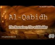Learn how to properly pronounce all the 99 names of Allah (swt)