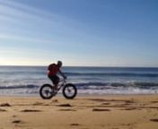 My first beach ride on the new Muru Witjira Fat Bike.Worked a lot better once I let down the tyres a bit.