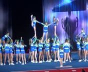 This is the Stingrays&#39; Large Junior Level 3 team, Scarlet, competing at the NCA National Championship cheerleading competition at the Kay Bailey Hutchison Convention Center in Dallas, TX on 2/28/15. They were in 6th place out of 7 teams with a score of 95.75 after Day 1.They are from Marietta, GA.