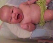Both of our girls really enjoy bath time, here are a few fun moments and a great small from Leah.