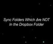 If you need to sync a folder on 2 computers but that folder can&#39;t be inside the dropbox folder (in my case the Adobe Photoshop CC 2014 Settings folder), here&#39;s a way you can do it.