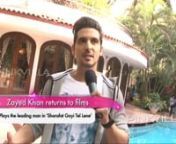 Zayed Khan returns to films from zayed khan