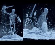 I wanted to test the new Position-Based Dynamics Solver with a Bullet Destruction Simulation to see how it would perform. I have also been watching Game of Thrones and saw the amazing work that Scanline did on the FX. So I had to do a test with a disintegrating skeleton in the snow, like you do! :DnI used Voronoi Fracture and Bullet to simulate the skeleton destruction. Initially I found that I had a lot of small pieces that were spinning out of control, I managed to fix this by adding a custom