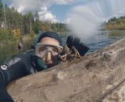 Underwater selfy from selfy
