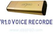www.db9pro.comnnhttp://www.amazon.com/Recorder-Dictaphone-Portable-Recording-Equipment/dp/B00YQ326YKnnFEATURES OF THE VR 1.0 USB VOICE RECORDER/DICTAPHONE: nn● RECORDS 96 HOURS OF AUDIO, WITH 8GB STORAGE: Use for meetings, lectures, conferences, reminders, shopping lists, podcasts, musical ideas or tunes, business documents or diary - basically anything you need to remember. Works as a USB Flash Drive which can store 8 GB of data additionally.nn● ATTRACTIVE REUSABLE BOX WITH 2 LANYARDS AND E