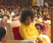 Sathya Sai Baba is taken in a procession led by Sathya Gita, the new elephant, caparisoned befitting the occasion, followed by boys holding decorative parasols, bhajan groups, and a group of boys chanting Vedam. Then, the Malladi brothers give a scintillating Carnatic Music presentation. Aarathi ends the video.nnFor more videos of and about Sathya Sai Baba, visit saicast.org.