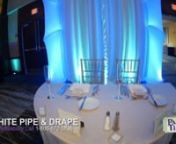 We inventory both White Sheers and White Poly Premier Drapes. Our White Drapes and/or Sheers will take a dated wall or unflattering background and make it disappear while adding elegance and beauty. They are also great for sectioning off an area and making a