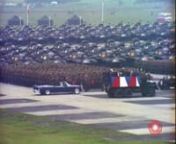 A never again equalled, massive display of U.S. Army might for a Presidential review took place on June 25, 1963, at Hanau Army Airfield, Germany. On this occasion President John F. Kennedy spoke before troops of the 3rd Armored Division, with a backdrop that included Spearhead&#39;s M60 tanks, self-propelled artillery, APC&#39;s, and tactical nuclear weapons. Also present at the event were military personnel from various NATO support contingents, plus military families and German guests. This was the d