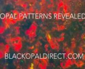 Se some of the most rare Opal patterns revealed by Justin Thomas from Blackopaldirect.com