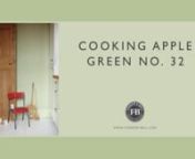 Cooking Apple Green is a Farrow &amp; Ball classic which always feels charmingly familiar and, like all greens, creates the feeling of health and vigour. It has a rich, old fashioned appeal in darker situations, but becomes fresh and pretty with a botanical twist, in well lit rooms and when contrasted with a bright white.