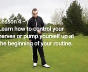 In our fourth video incorporating our newly created animations, we show the Pre-Shot concept of Activation and how this can help you either control nerves or pump yourself up before a shot. nnDifferent golfers play best at different activation levels. Think of Ernie Els, who is well known for his relaxed approach and contrast that with Tiger Woods, who - in his prime - seemed to adopt a more aggressive demeanour.nnThis is another key lesson within The Pre-Shot Golf training system, which will he