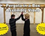 This 1 minute video shows how easy it can be to build your very own Pergola-in-a-boxnContact Amish Country Gazebos to design and order your very own Pergola today!