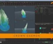 The New crown daemon adds a very fast and easy way of creating a highly demanded fluid effect.nWith just a few steps, users can define the shape of the splash crown they want to create, and the fluid will follow that shape, when it gets activated, and for the time the user decides the force to have an effect.