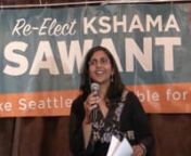 On primary election night (August 4th, 2015) Kshama talks about the issues of the campaign, thanks her supporters for their hard work, and looks at the road ahead. There were three candidates in her district and she finished first with 52% of the vote.