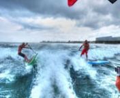Kent Marinkovic took the guys out wakesurfing behind his boat, the
