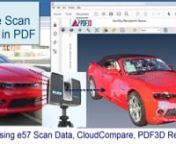 Vehicle Damage Scan Reports in PDF method shown in this how-to video. The video shows the main steps of capture, adjustment, document layout and 3D conversion to PDF. UAV drone photography, 3D scanning, georeferenced crime scene survey and accident reconstructions, the use of 3D visualization in digital forensics, law and insurance can benefit by advanced PDF document creation.nnBy using tripod 3D laser scanners placed at multiple locations around the vehicle, a full 360 detailed survey is captu