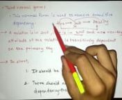Third Normal Form 3NF with example in Hindi _ DBMS lectures for Beginners ( 1080 X 1920 ) from 3nf