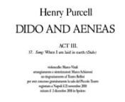 Henry Purcell: Dido and Aeneas - n° 37 Song