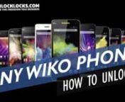 Get Unlock Code : https://unlocklocks.comnnUnlocking a WIKOphone by unlock code is easier than you think. It doesn’t involves any knowledge or tool. Please follow these steps :nnGet the unique unlock code of your WIKO from herenRemove the original SIM Card from your phone.nInsert a non-accepted SIM Card.nNow, you should see a box to enter the unlock code. .nEnter the unlock code provided by unlocklocks.com.nThat is all. enjoy your unlocked WIKO with all networks, worldwide.nnnnUnlock Wiko Ph