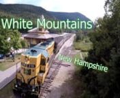 An aerial tour of the White Mountain Region of New Hampshire, including Franconia Notch State Park and Crawford Notch State Park.On this video we feature the Conway Scenic Railway which takes you on a beautiful tour through the White Mountain Region.For info see http://conwayscenic.com/nnAnother great train for a steep ride up Mt Washington in both a Steam Engine &amp; Diesel engine is the Mt Washington Cog Railway http://www.thecog.com/nnAnoter train ride is in the city of Lincoln, NH, is t