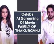 Screening of movie FAMILY OF THAKURGANJ was hosted recently. The cast cast of the movie was spotted at the screening. Here Mahie Gill was spotted in a casual look. She looked pretty in her white outfit and sneakers. later the other cast members joined in which includedJimmy Shergill, Supriya Pilgaonkar, Nandish sandhu.Supriya Pilgaonkarws looking lovely in a red saree. Jimmy shergill was sporting a white hoodie. Pranati Rai Prakash was also there for the screening. Yashpal sharma was also th