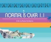 Normal is Over 1.1 is the award-winning documentary about humanity&#39;s wisest response to climate change, species extinction, resource depletion, income inequality and the link between these issues. nA globe trotting journey searching for SOLUTIONSby filmmaker Renée Scheltema. nNormal is Over mixes accurate, relevant content with humor, and suggests ways how we can take positive practical action and change our lifestyles for future generations. nnThis film connects the dots, and takes a look at