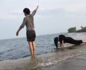 Artists: Laura Corcuera [Spain] + Angeliki Tsoli [Greece]nDate: May 29 2018, ChicagonLocation: Michigan Lake, ChicagonVideographer: Vicente UgartecheannTwo-channel video projectionnnPOETRY IN RESPONSEnPerformance - Action at Lake Michigan.nMay 29, 2018, Chicago. Full moonnnAngeliki TsolinMaterials: A few kilos of salt, our two bodies, the horizon and a vast amount of unsalted clearnand frozen water.nTurn the Great Lake into a Real Sea.nIs this impossible? Is this pointless? Is this poetic? Is th