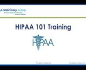 FREE HIPAA 101 TRAINING from hipaa training free