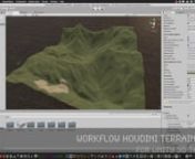 In this tutorial 3D- &amp; VFX Trainer Helge Maus shows the workflow of bringing Terrain Data from sidefx Houdini to UNITY 3D. Starting with the explanation of the concept of the terrain object inside of UNITY 3D, the ways the native sculpting tools and the texturing using splatmaps work, he then builds a simple Heightfield based terrain inside Houdini 16.5. Through the various nodes the Heightfield system of Houdini offers, shaping of the natural environment is really easy and fully procedural.