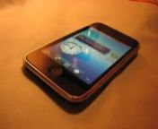This is a demonstration video showing an iPhone 3G 3.1.3 with baseband 05.12.01 running Android 2.2 codenamed