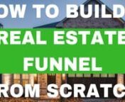 Learn how to create a Real Estate Funnel from scratch!This real estate funnel will help you get Seller, Buyer &amp; Investor leads.nnIf you have Clickfunnels, you can download DONE FOR YOU Real Estate Funnels. nnDone For You Funnels: n�Realtor Funnel (http://bit.ly/2OrgGTl) n�Buyer Funnel (http://bit.ly/2Lxlll5) n�Seller Funnel (http://bit.ly/2NGMXQY) nnIf you do NOT have ClicKfunnels, but have another software here is the preview of each for you:nnRealtor Funnel -https://app.clickfunn