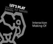 LET&#39;S PLAY &#39;Mann ist Mann&#39; is a theater play by Universität Mozarteum with several interactive parts to premiere in Salzburg in October 2018. Real and virtual elements join seamlessly in one play and favor the conceptional use of creative technology.nnPlay: nAnton Andreew, nMaximilian Menzel, nSophia Schiller, nAnna Seeberger, nJonathan StolzennDirection: Diana MerkelnStage design: Theresa StaindlnInteraction: Jan FiessnSound design: Jan Fredrich nDramaturgy: Yvonne GebauernDance: Sati Veyrunes