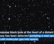 Observations by ALMA and data from the MUSE spectrograph on ESO’s VLT have revealed a colossal fountain of molecular gas powered by a black hole in the brightest galaxy of the Abell 2597 cluster — the full galactic cycle of inflow and outflow powering this vast cosmic fountain has never before been observed in one system. nnThe video is available in 4K UHD. nnThe ESOcast Light is a series of short videos bringing you the wonders of the Universe in bite-sized pieces. The ESOcast Light episo