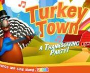 Gobbles can&#39;t wait for the most magical day of the year to arrive! Thanksgiving! So Gobbles invites all his best friends together for a turkey-tastic Thanksgiving sing and dance party in Turkey Town. Animals from far and wide head to Turkey town to celebrate this incredible day! Nursery rhymes and dance moves: this is a bash you won&#39;t want to miss! Turkey Town will entertain kids with classic nursery rhyme songs and delightful holiday music. Sing and dance to your favorite tunes!