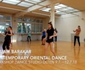 Contemporary Oriental Dance by Mirjam Barakar. Workshop at Dance Studio Olten hosted by Ursula Berger, July 2018nwww.acces-a-la-danse.comnMusic by 47Soul